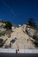 Slip Repairs In Progress Above State Highway 2,Napier